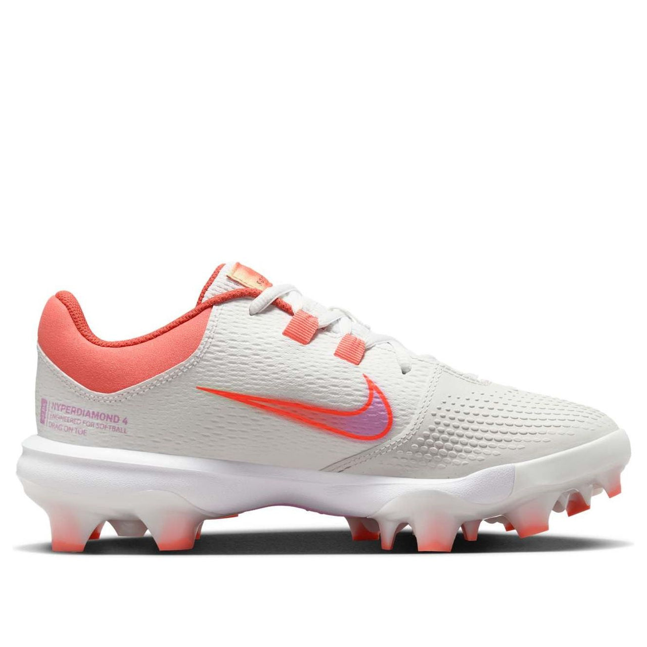 (WMNS) Nike Hyperdiamond 4 Pro MCS 'Summit White Light Wild Mango Vintage Coral Hyper Crimson' FZ0921-100