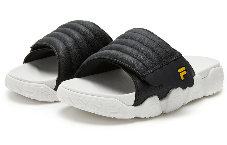 (WMNS) FILA FUSION BARRICADE Slippers 'Black White' T12W321507F-BB