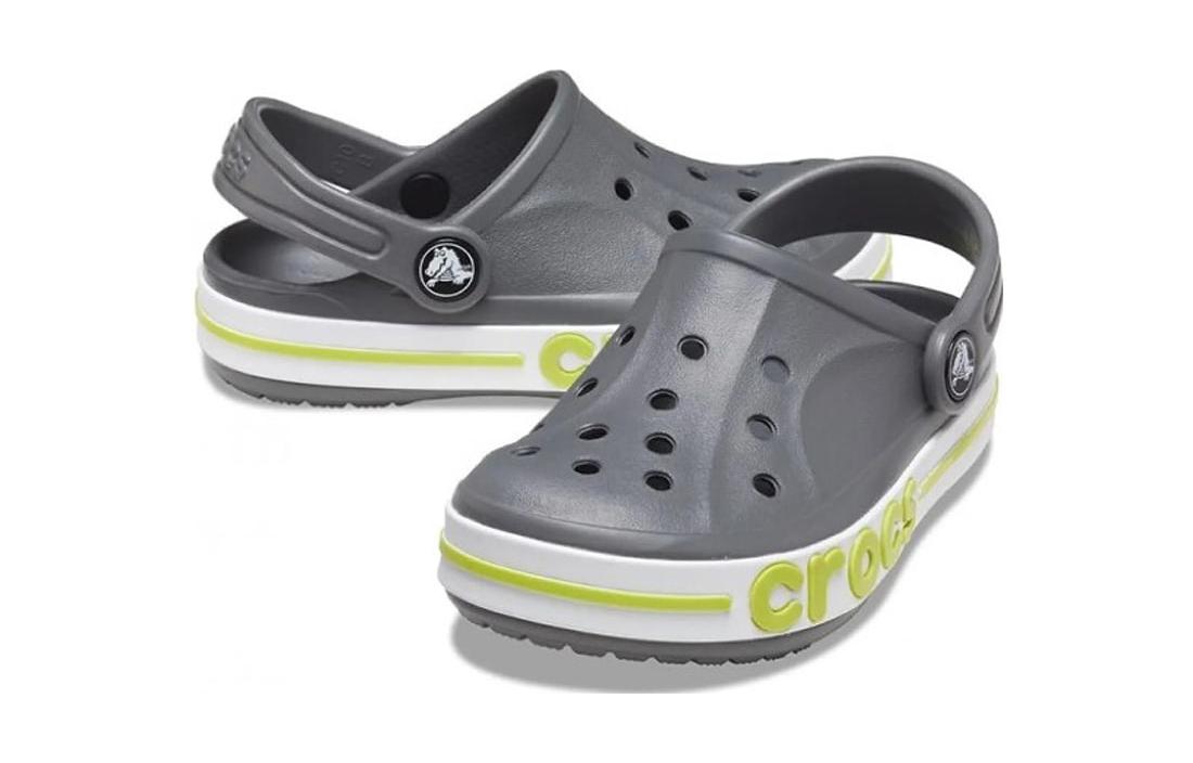 (GS) Crocs Bayaband Clog 'Grey Lime Punch' 207019-0GX