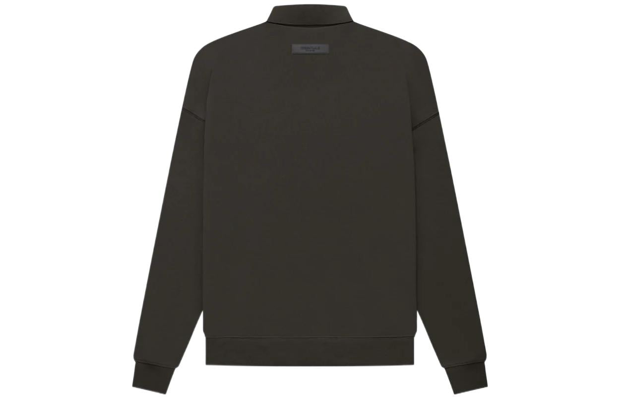 Fear of God Essentials FW22 Ls Polo 'Off Black' FOG-FW22-713