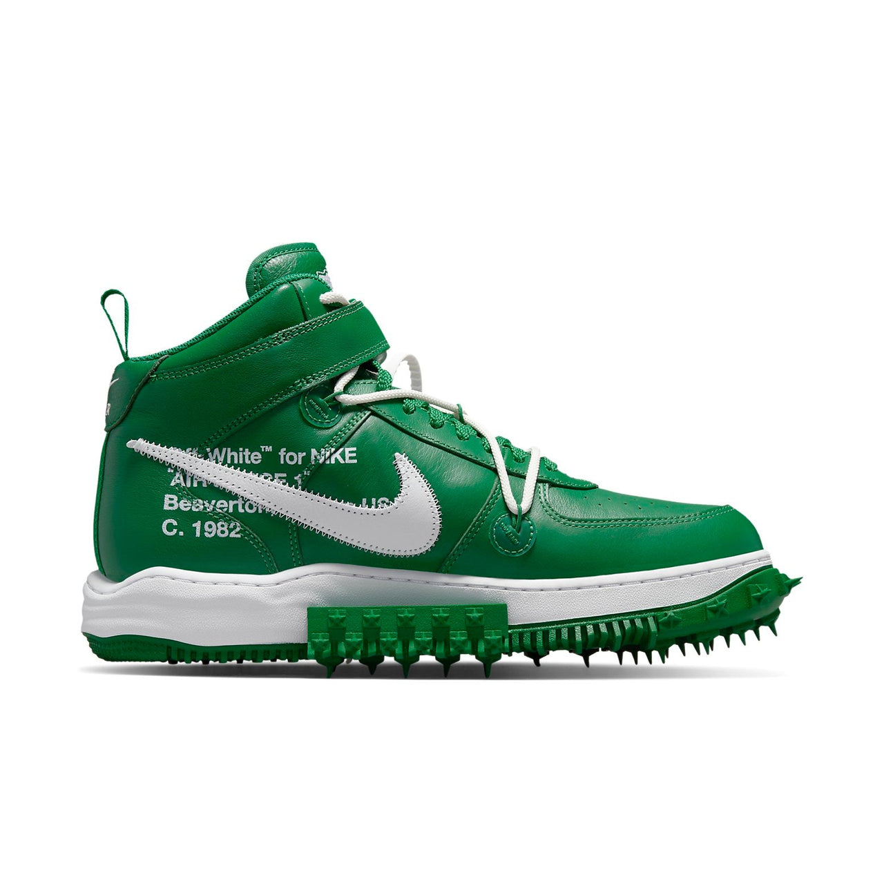حذاء Nike x Off-White Air Force 1 Mid SP Leather 'Pine Green' DR0500-300