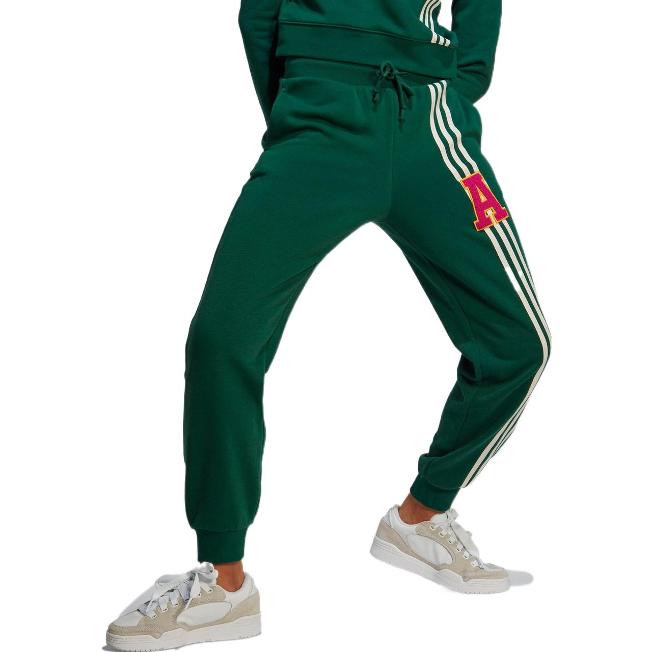 (WMNS) adidas Originals 3-Stripes Leg Sweat Pants Asia Sizing 'Green White' IC5240