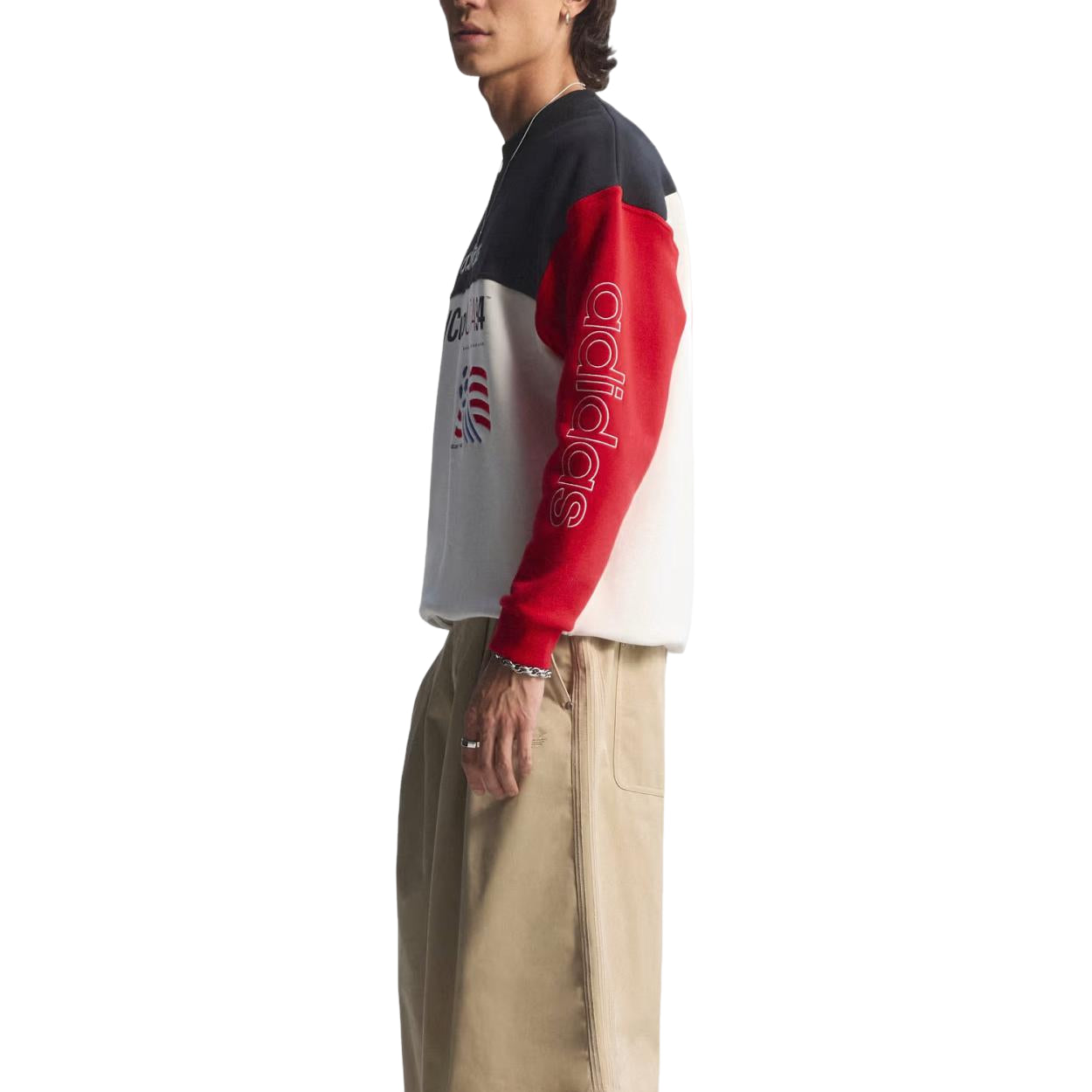 adidas World Cup USA Graphic Sweatshirt 'Black White Red' KC5447
