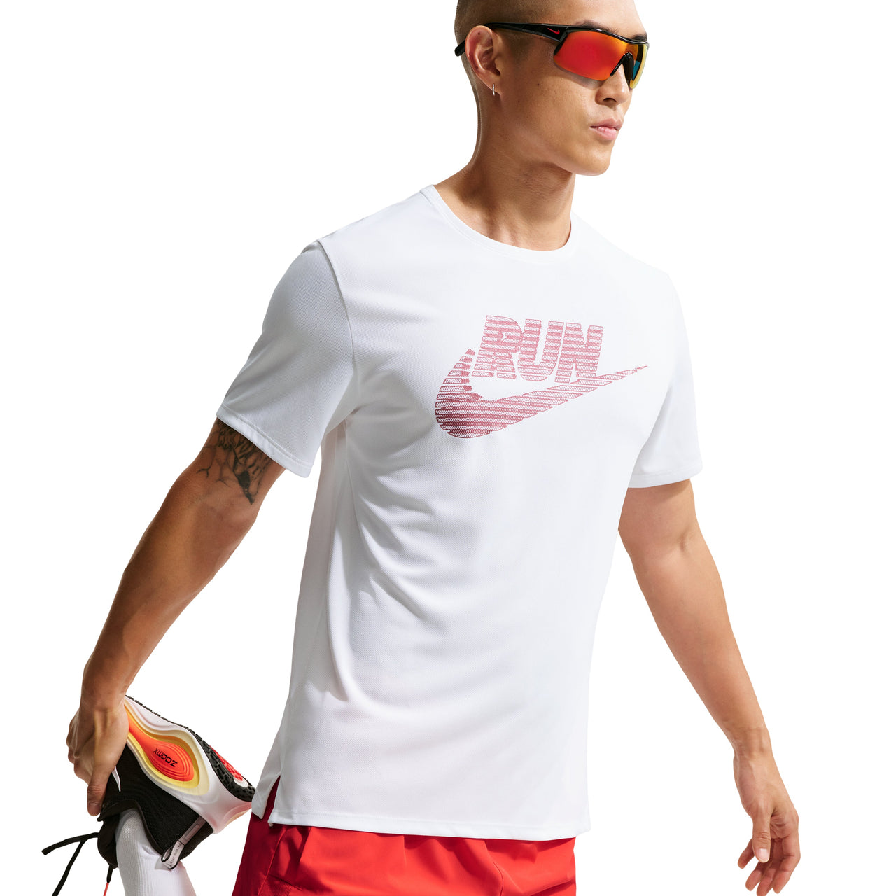 Nike Miler Dri-Fit UV Protection T-Shirt 'White' IF9476-100