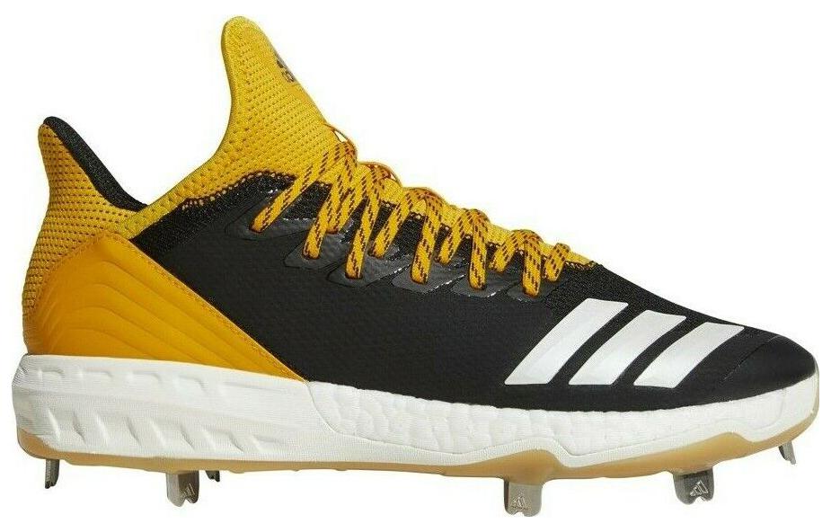 adidas Boost Icon 4 Baseball Cleat 'Black Gold Gum' CG5156