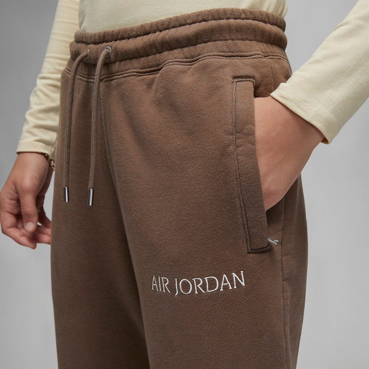 (WMNS) Air Jordan Wordmark Sweatpants 'Brown' DV6472-270
