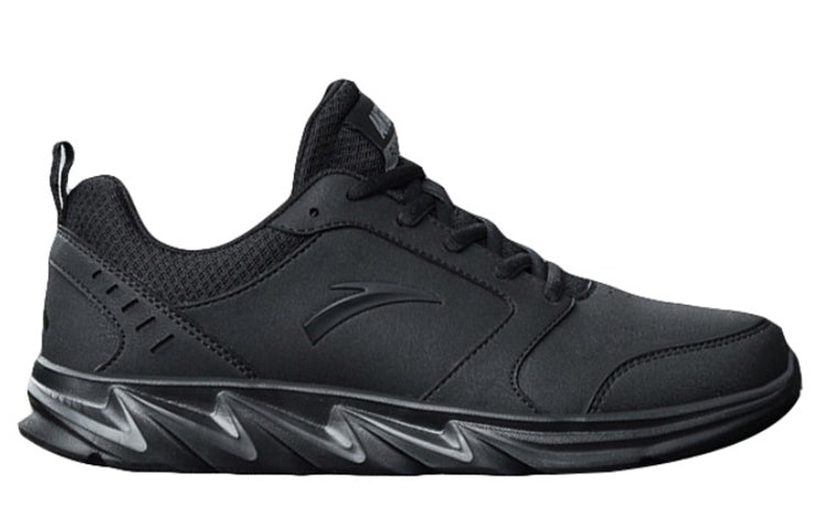 ANTA Running Series Sneakers Leather 'Black' 91815522-9