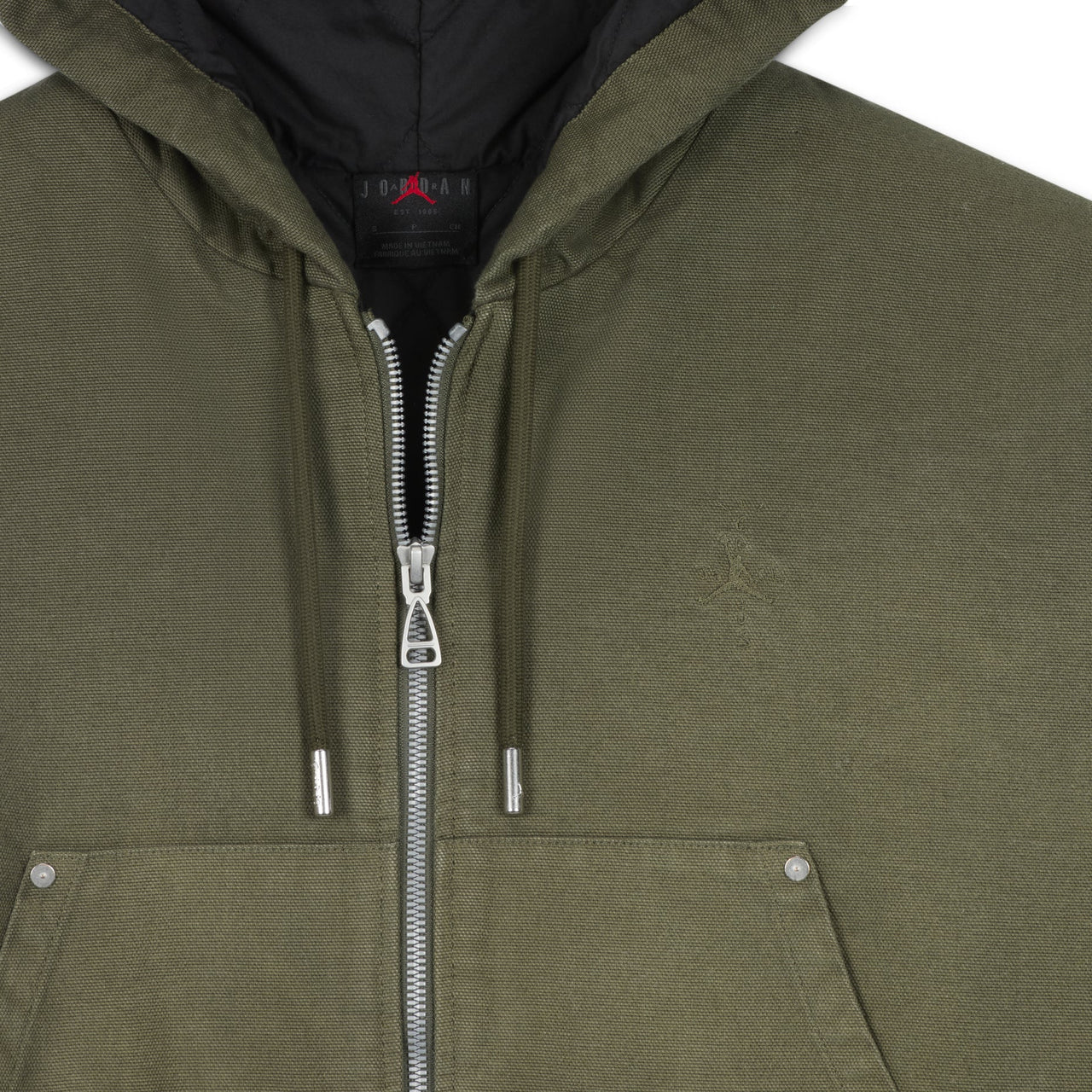 (WMNS) Air Jordan x Travis Scott Canvas Hooded Jacket Asia Sizing 'Cargo Khaki' FD9114-325