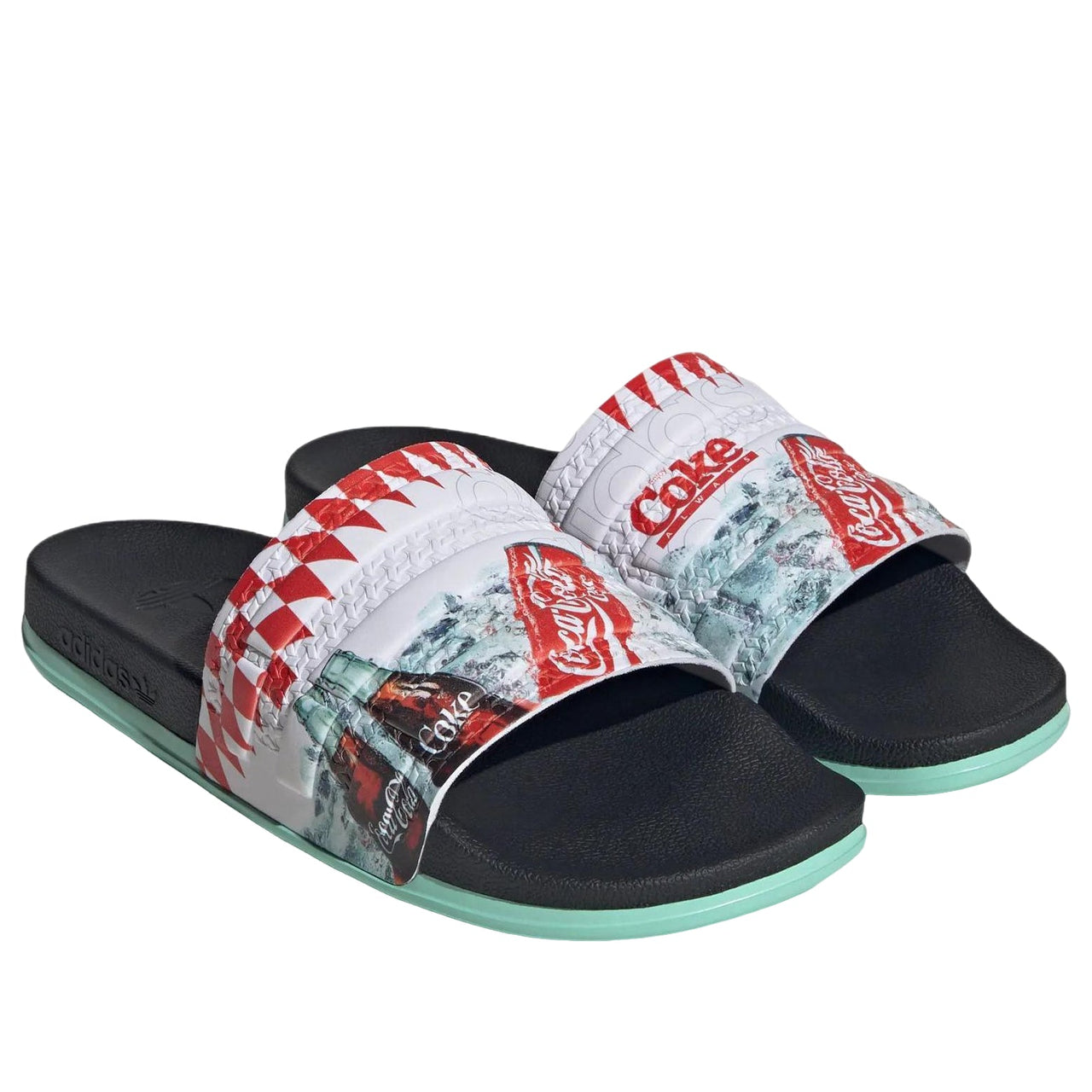 adidas x Coca Cola Adilette OG CF 'Black White Mint' KH6903