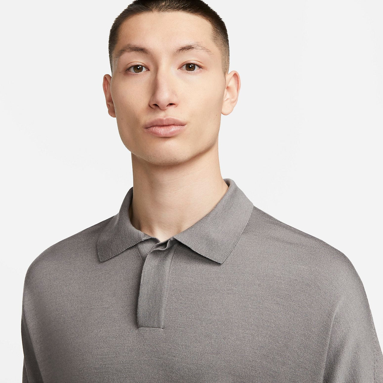 Nike ESC Long Sleeve Knit Polo 'Grey' DV7462-029