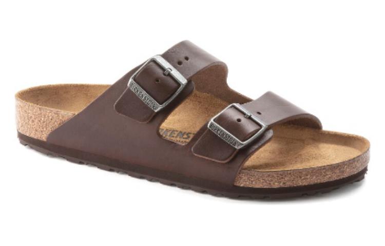 Birkenstock Arizona Grip Natural Leather 'Vintage Wood roast' 1023117