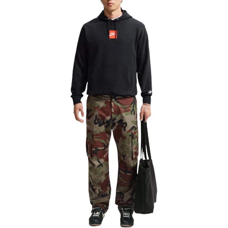 Nike Sportswear Club French Terry Hoodie 'Black White' IM5540-010