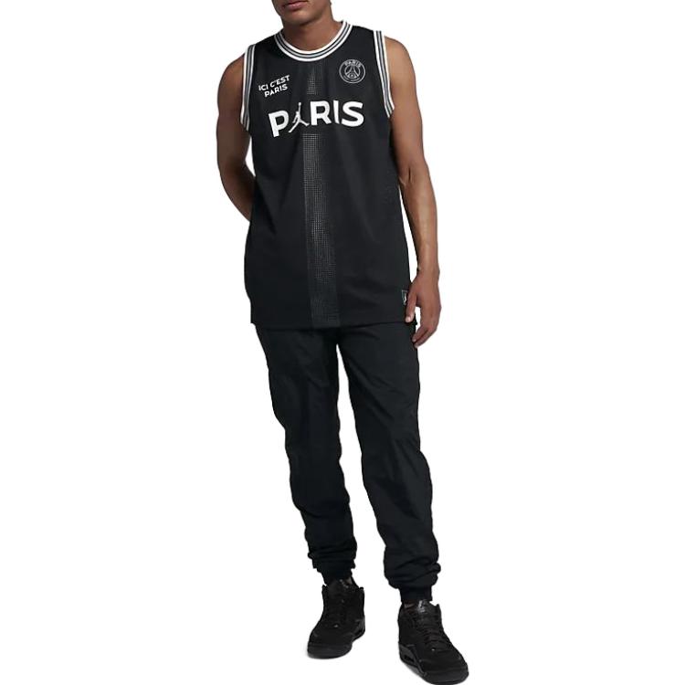 Air Jordan x PSG Ici Cest Paris Jersey 'Black' BQ4207-010