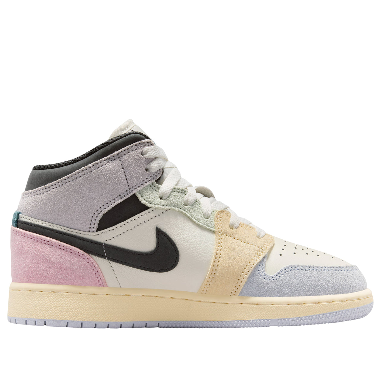 (GS) Air Jordan 1 Mid SE 'Sail Jade Aura Iced Jade' IB7053-100