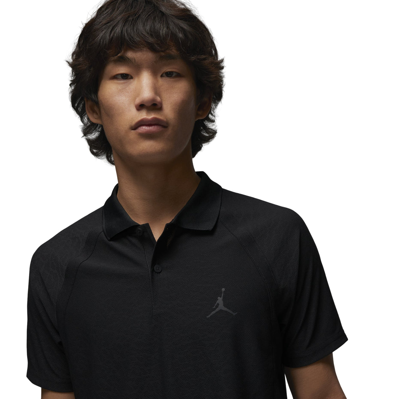 Air Jordan Dri-FIT ADV Sport Quick-Dry Golf Lapel T-Shirt 'Black' DZ0550-010