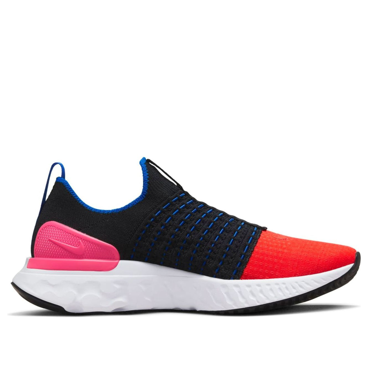 (WMNS) Nike React Phantom Run Flyknit 2 'Black Bright Crimson' DX2354-001