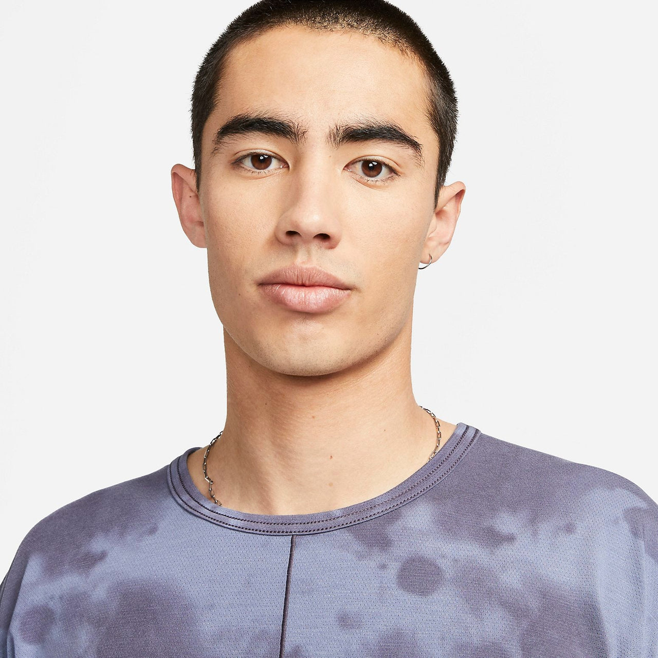 Nike Dri-FIT All-Over Print Short-Sleeve Yoga Top 'Purple' DX0923-015