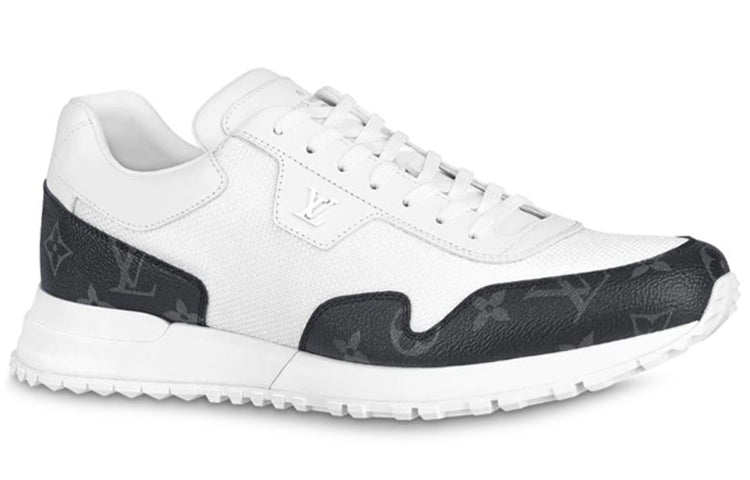 LOUIS VUITTON Run Away Sneakers 'White with Black Monogram' 1A7UMS