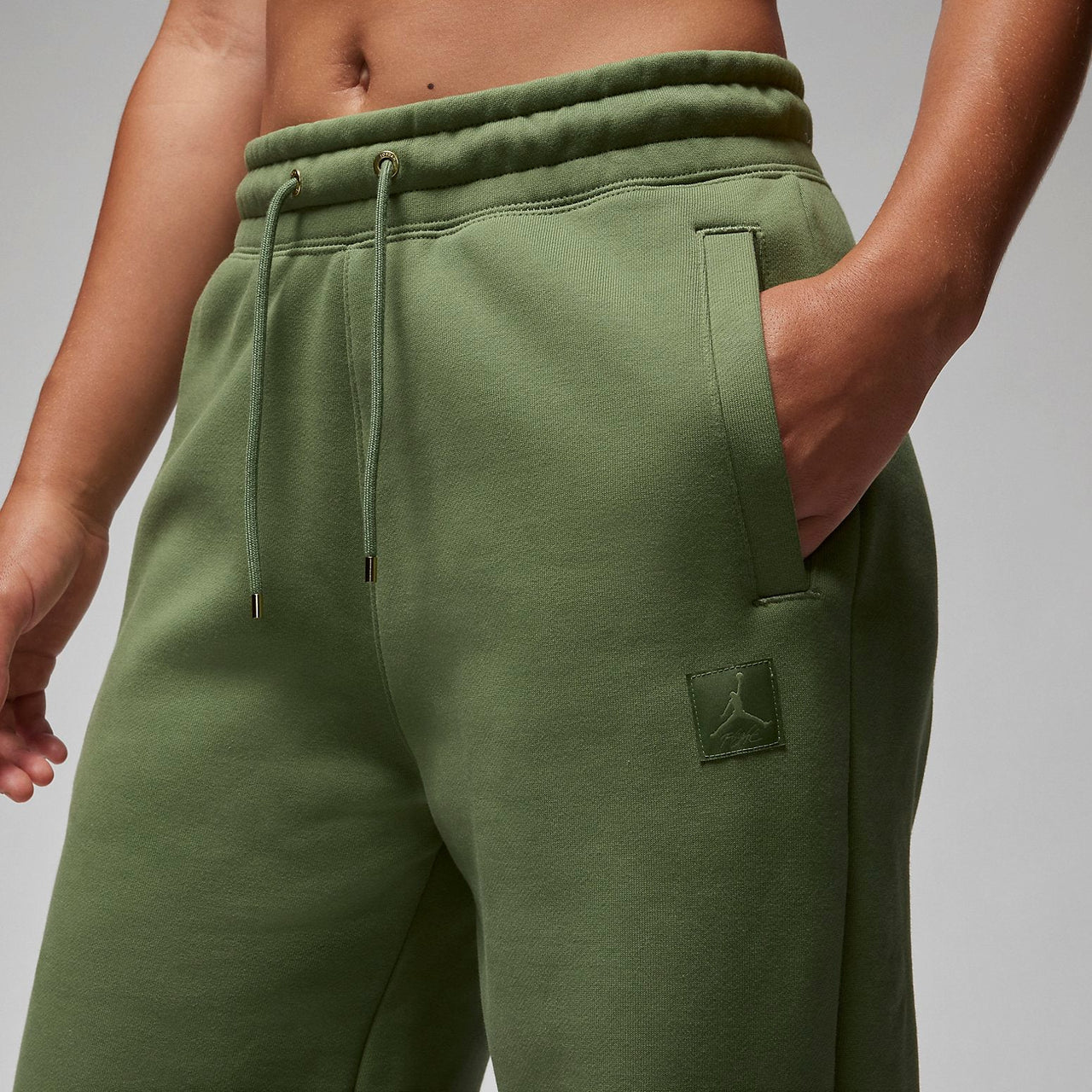 (WMNS) Air Jordan Flight Sweatpants 'Olive Green' FD7224-340