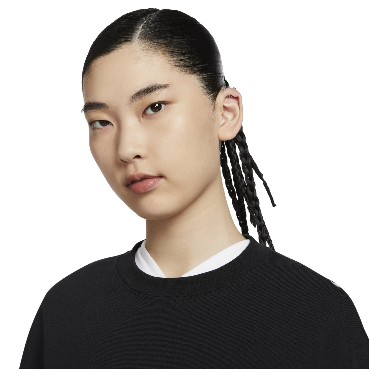 (WMNS) Nike Sportswear Oversized French Terry Shrug Asia Sizing 'Black' FV7510-010
