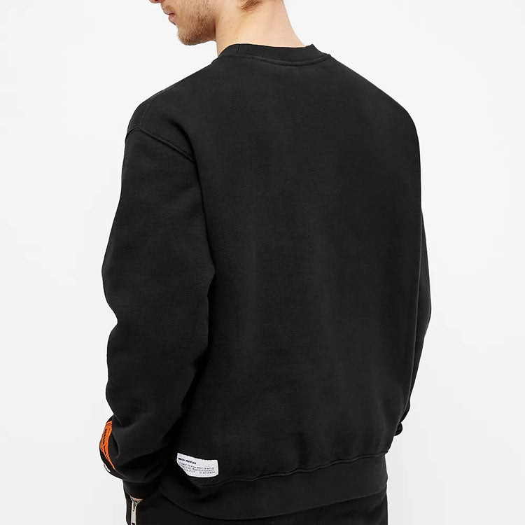 HERON PRESTON Nightshift Logo T-Shirt 'Black Orange' HMBA014R21JER0011020