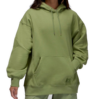 (WMNS) Air Jordan Flight Fleece Pullover Hoodie 'Sky J Light Olive' FB5111-340