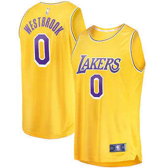Nike x NBA LA LAKERS Russell Westbrook Jerseys 'Yellow' DB3365-728