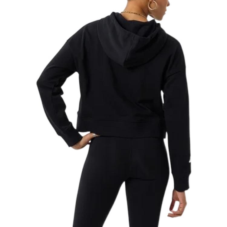(WMNS) New Balance Essentials Hoodie 'Black' WT23512-BK