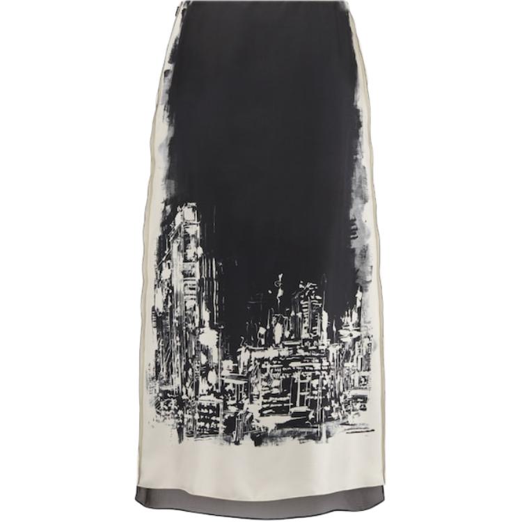 DIOR Flared Midi Skirt