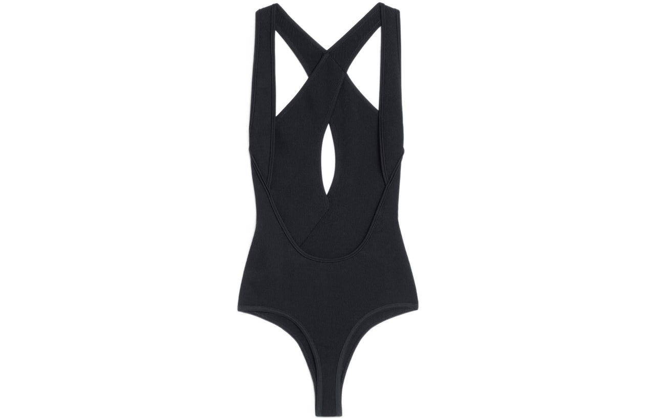 CELINE Cross Over Sleeveless Bodysuit