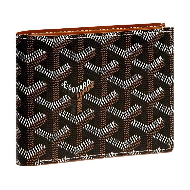 GOYARD SAINT-FLORENTIN Canvas With Leather Wallet Unisex Brown
