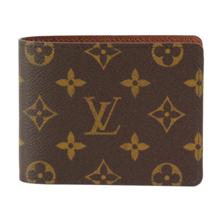 LOUIS VUITTON Multiple Monogram Canvas Wallet Unisex Dark Brown