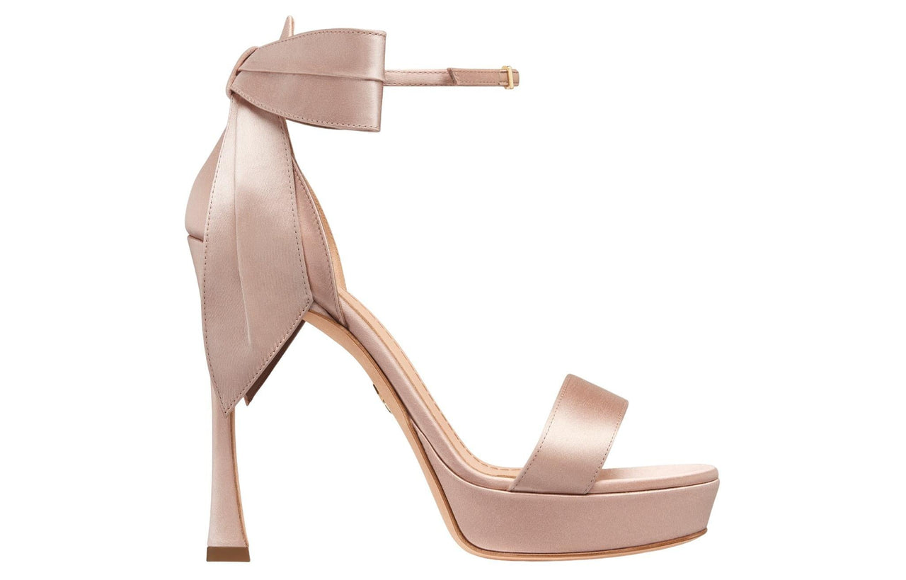 DIOR Rose One Strap Sandals 12cm Women's Beige