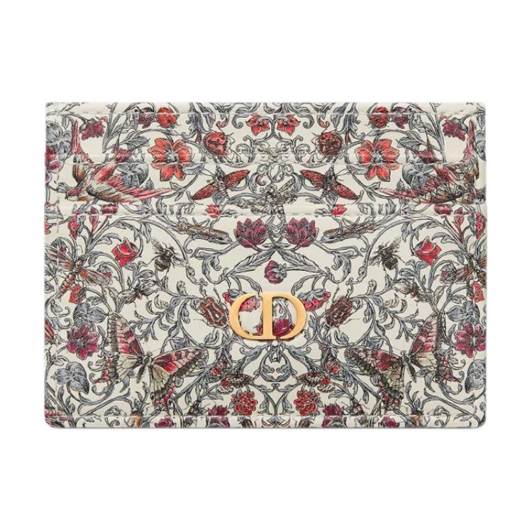 DIOR Dioramour Dior Calfskin Card Holder Women's Multicolor
