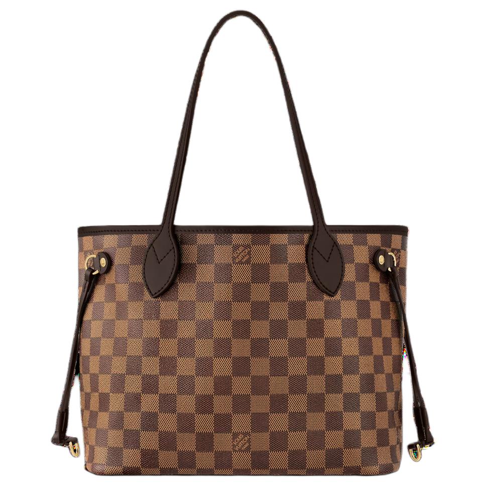 LOUIS VUITTON NEVERFULL Coated Canvas With Leather Tote Bag Shopping Bag Shoulder Bag Handbag Women's Brown