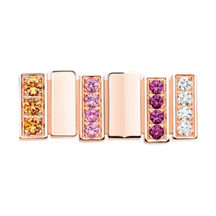 DIOR Diamond Earrings Unisex Rose Gold