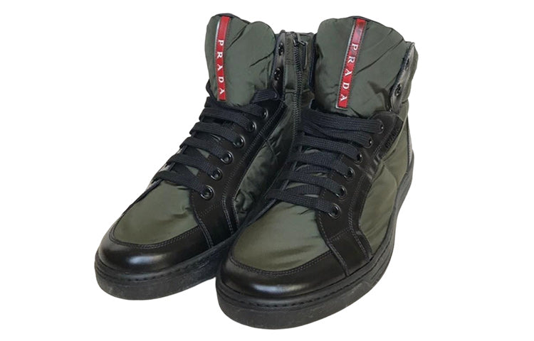 PRADA Ankle Boots Men Green