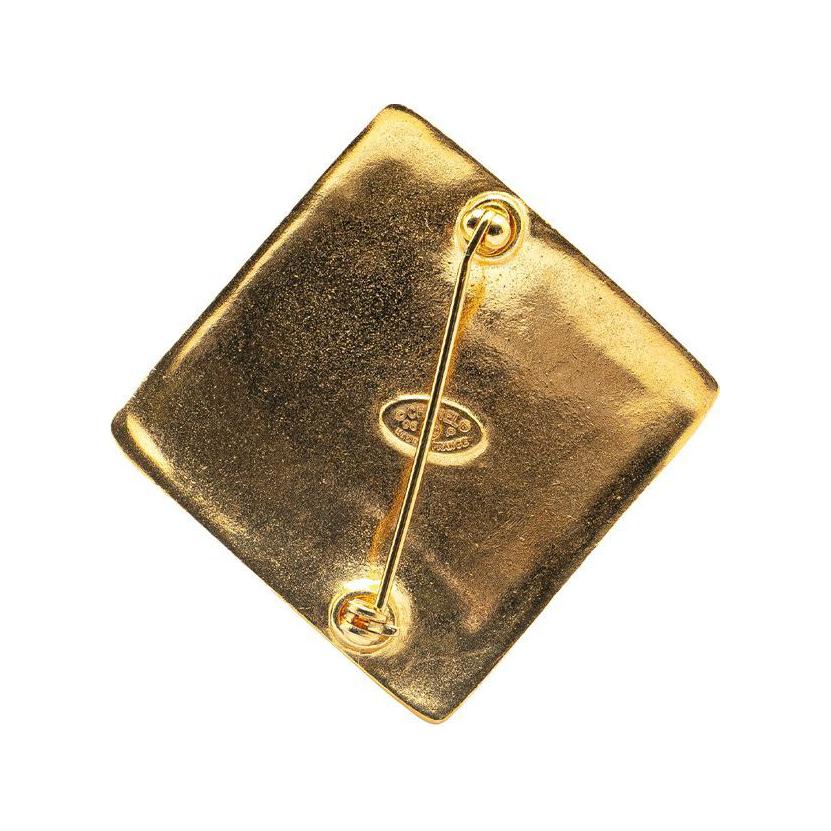CHANEL 1996 Diamond shaped Cc Brooch