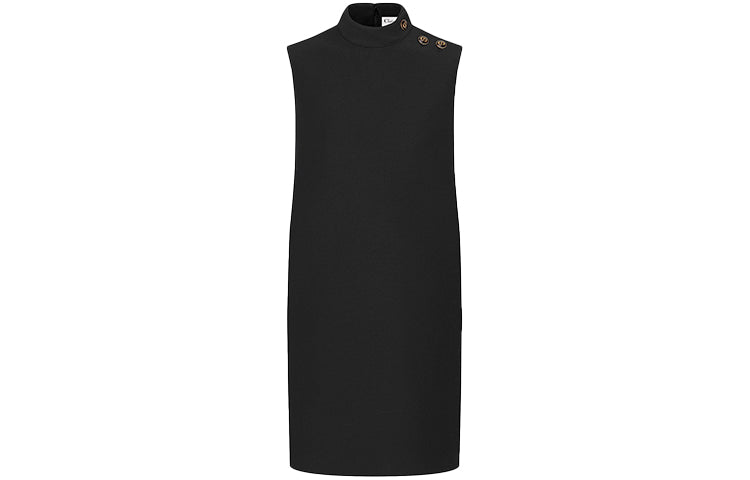 DIOR 30 Montaigne SS21 Sleeveless Dress Women's Black