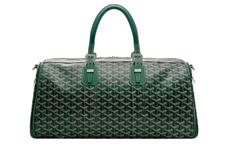 GOYARD Canvas With Leather One Shoulder Crossbody Portable Travel Bag Unisex Green