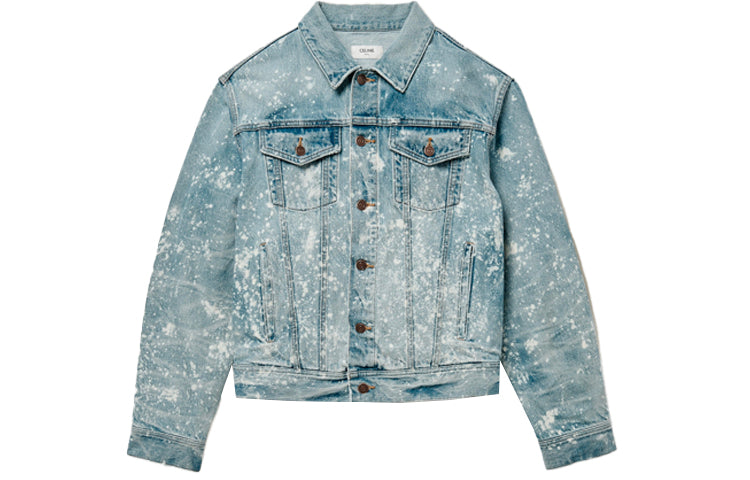 CELINE Denim Jackets Men Blue