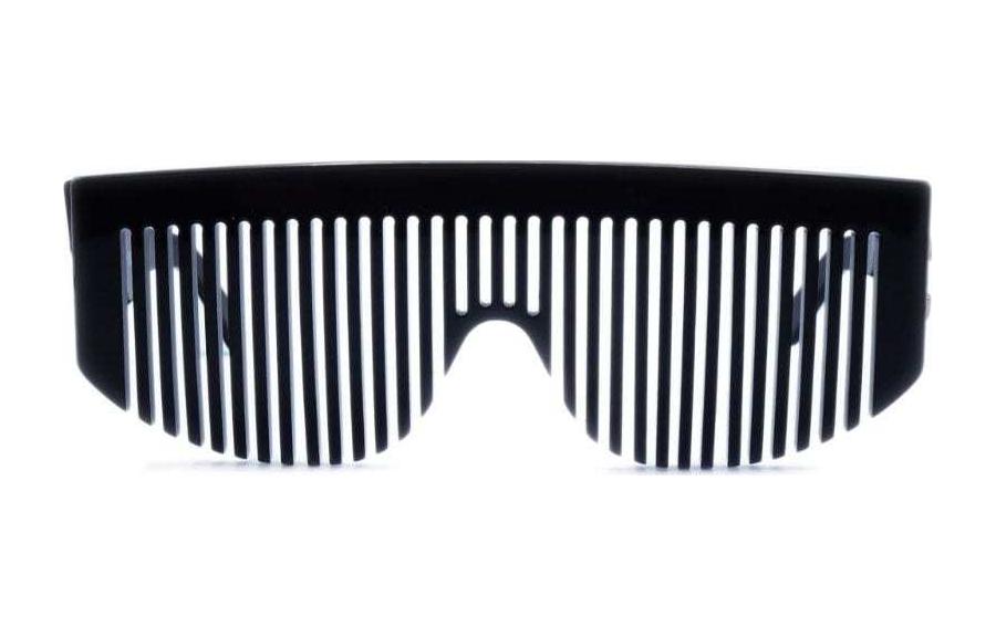 CHANEL 1990 2000s Hair Comb Oversize frame Sunglasses