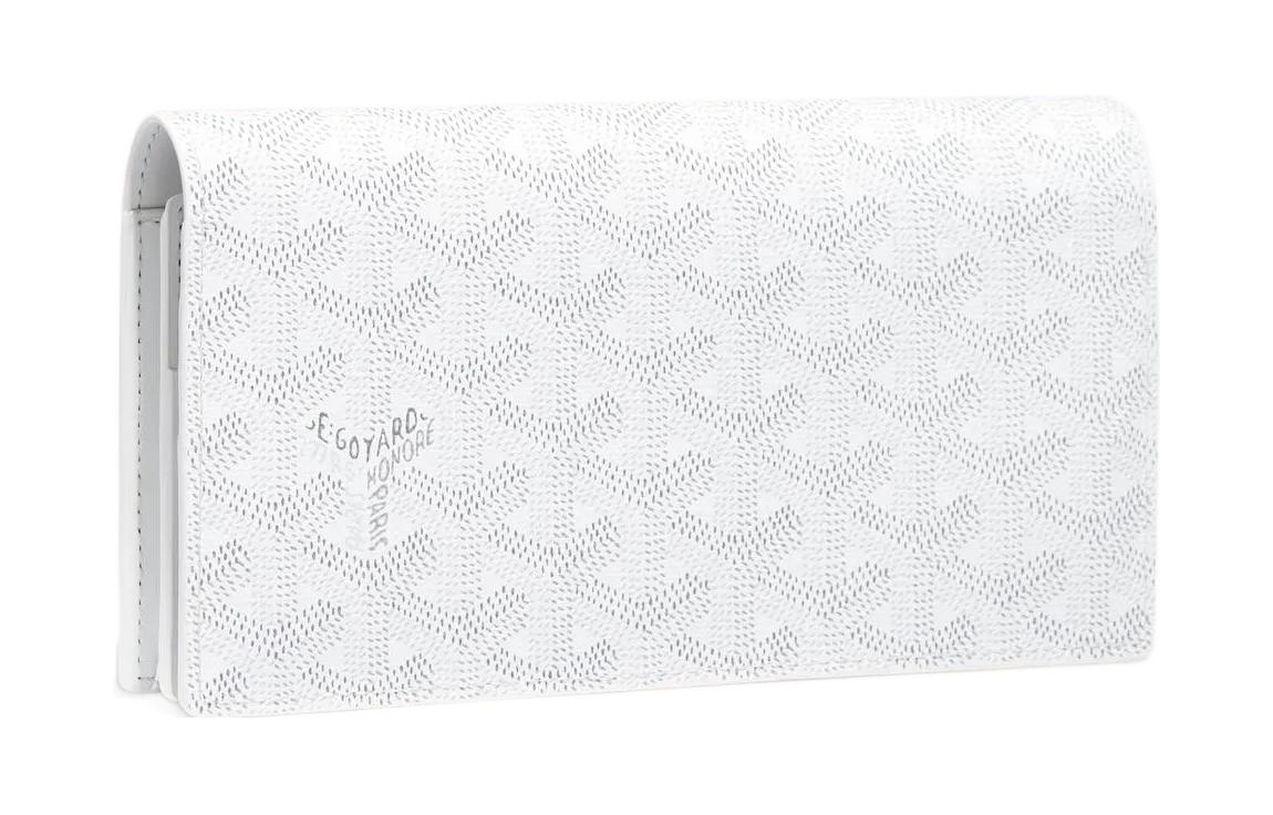 GOYARD RICHELIEU Canvas With Leather Wallet Unisex White