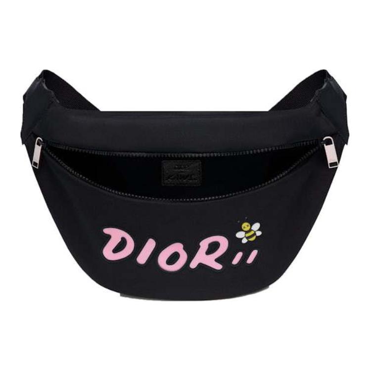 DIOR Nylon Fanny Pack Unisex Black