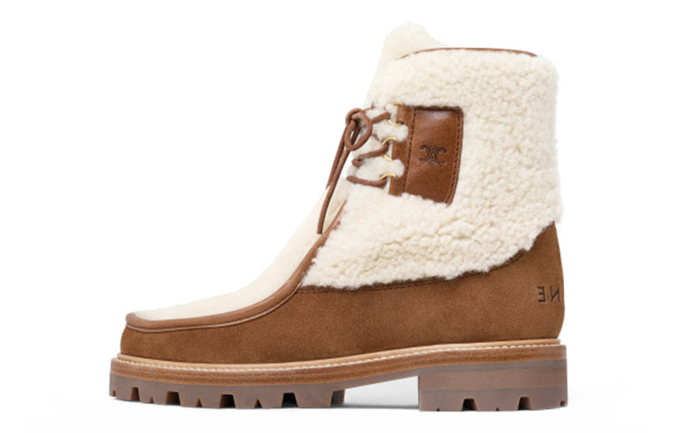 CELINE Ankle Boots Women's Brown