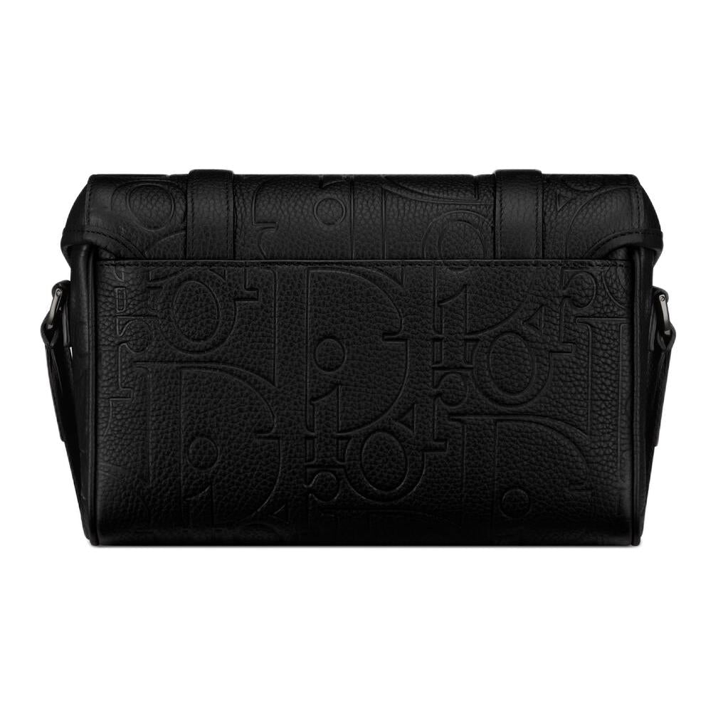 DIOR Hit The Road Cow Leather Messenger Bag Shoulder Bag Crossbody Bag Men's Black