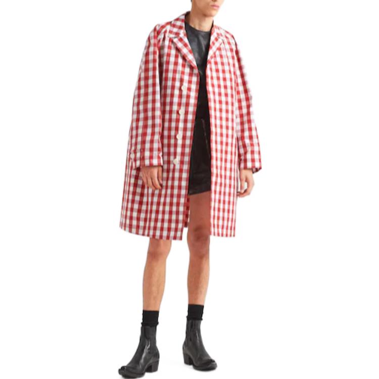 PRADA Coats Men Red