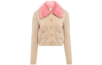 MIU MIU FW22 Knitwear Women's Milk Tea