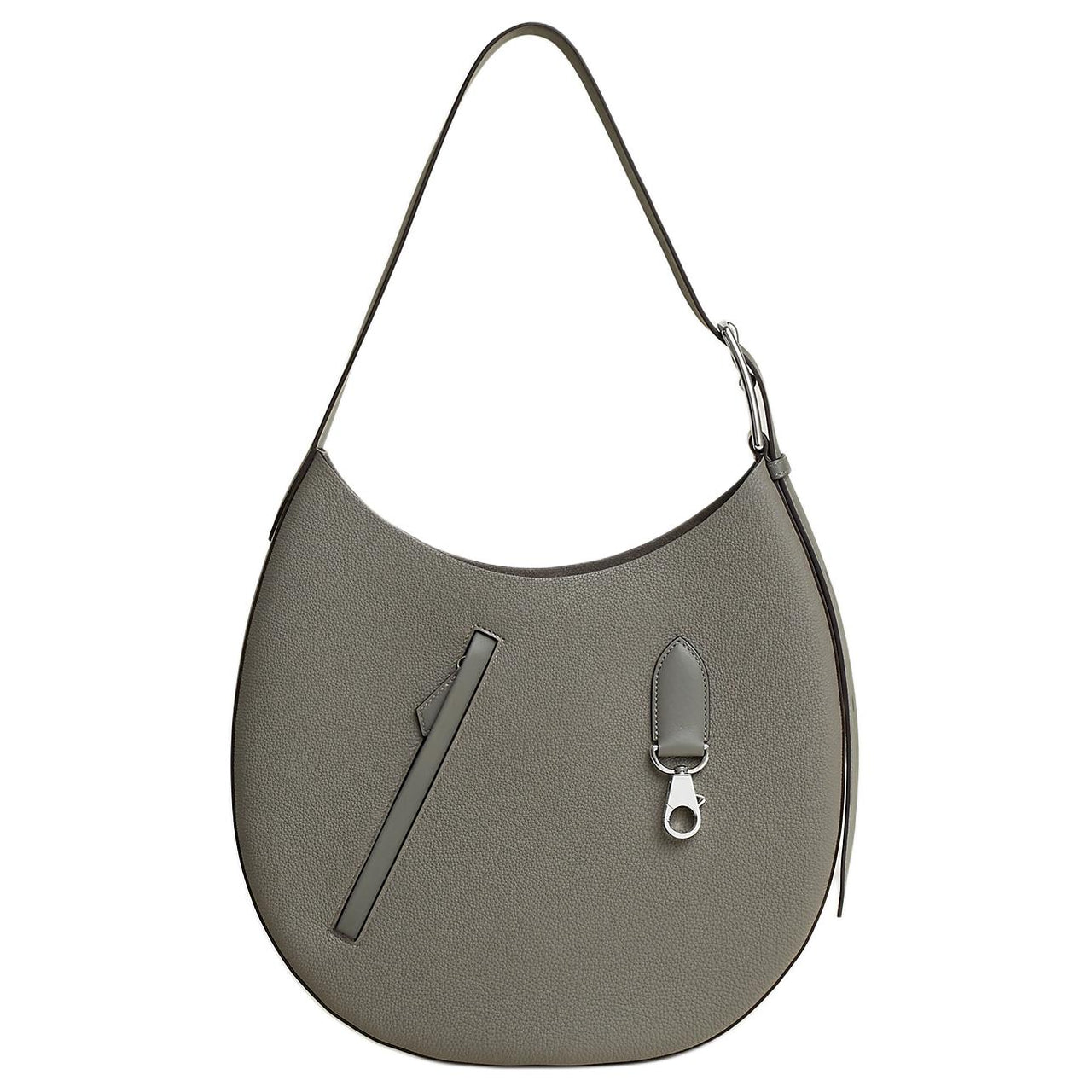 HERMES Arcon Togo Leather With Swift Calfskin Handbag, Shoulder Bag Women's Rain Cloud Gray
