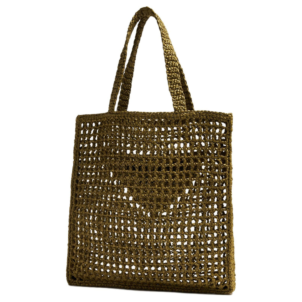 PRADA Cotton Tote Bag Shopping Bag Handbag Men's Green